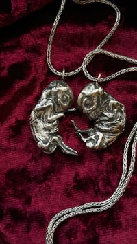 Image 2 of Silver embryo pendant 