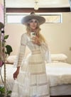 1960s Mexican pintucked and lace dress