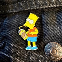Image 1 of Squishee Bart Pin 1.5”/38mm