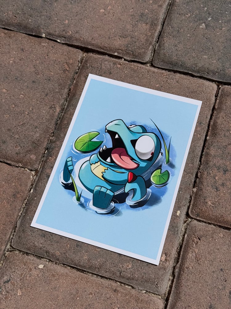 Image of Single Cell Swimmy Boy Print