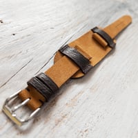 Image 1 of Suede Mini Bund Strap - Sand