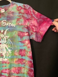Image 3 of SMALL Hail Satan Tie Dye Shirt