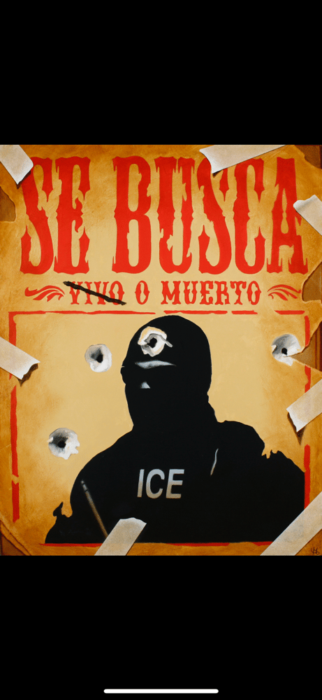 Image of “Matalos a tados” original oil painting 