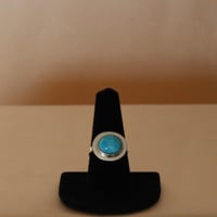 Image 1 of Kingman Turquoise Ring (with edge)