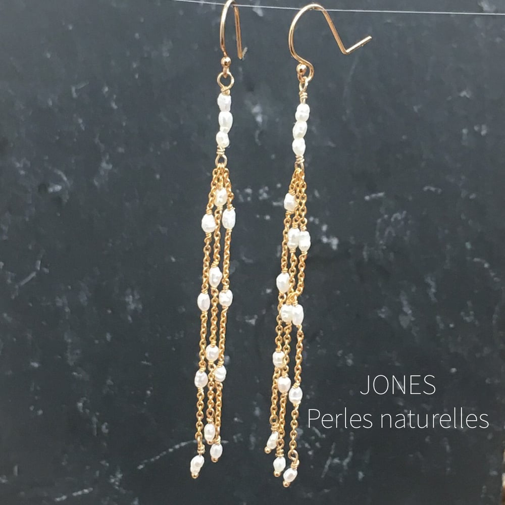 Image of BOUCLES D'OREILLES JONES Perles de culture