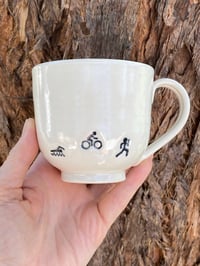Image 1 of ‘Tri’ debossed Stoneware Mug