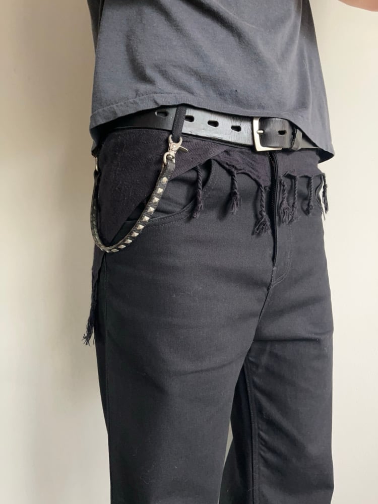 Hysteric Glamour Leather Studded Wallet Chain | neverlandsupply