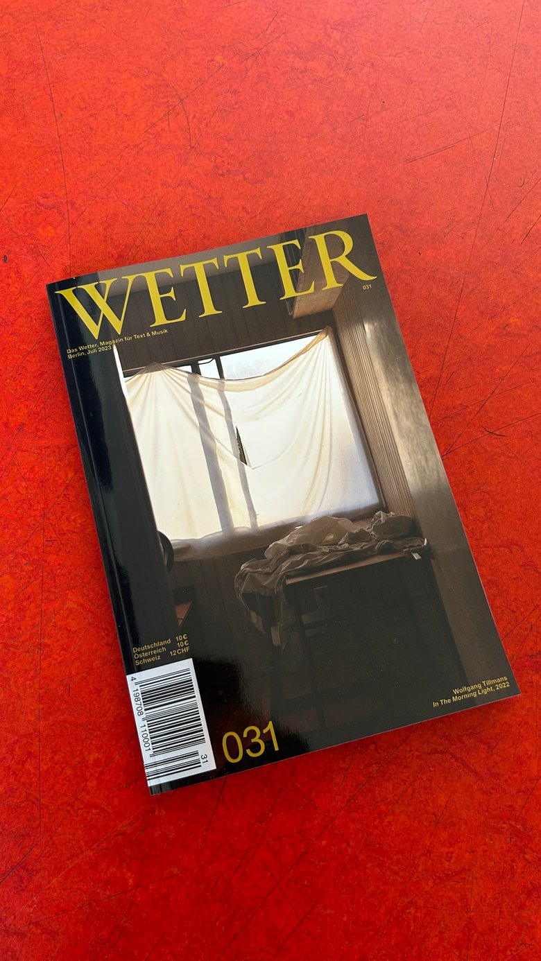 Image of DAS WETTER 31 WOLFGANG TILLMANS COVER
