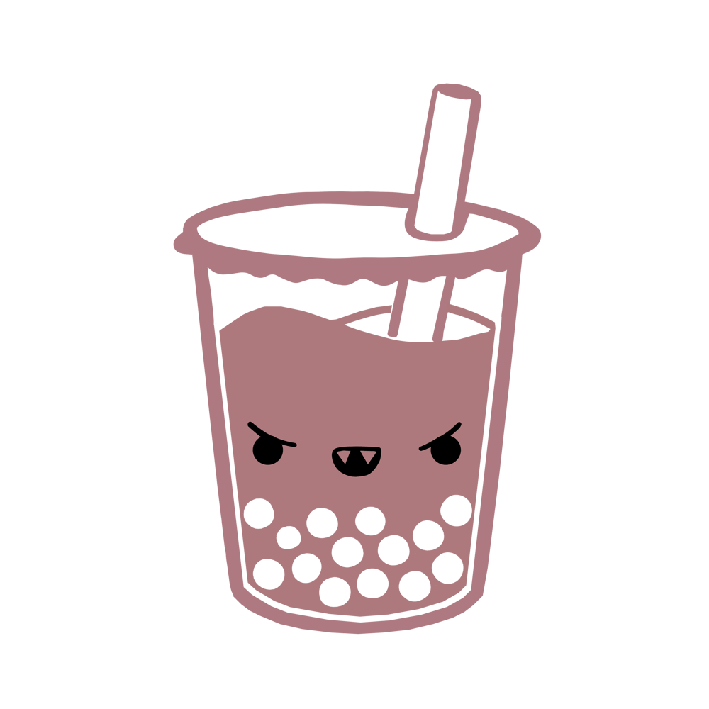 Image of I love boba tea decal pack