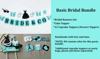 Image 3 of Breakfast At Tiffany Inspired Bridal Party Banners Garlands. Bride And Co Party Decor