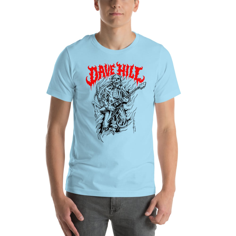 Dave Hill Shredding Skullface Shirt by Artist Tim Lehi