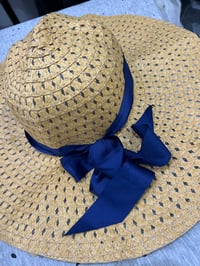 Image 2 of sun hat with bow