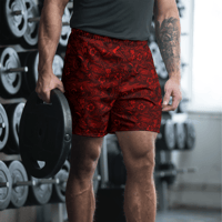 Image 3 of Rebel Camo Unisex Athletic Shorts