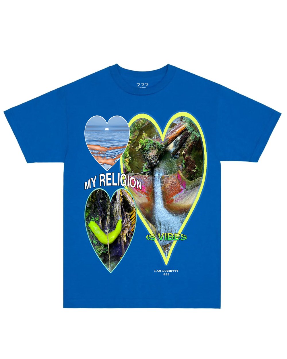 Image of MY RELIGION TEE (BLUE)