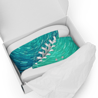 Image 1 of Women’s high top canvas shoes (Ocean Breeze)