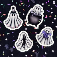 Glow in the Dark Ghost Sticker Pack - 4 Stickers