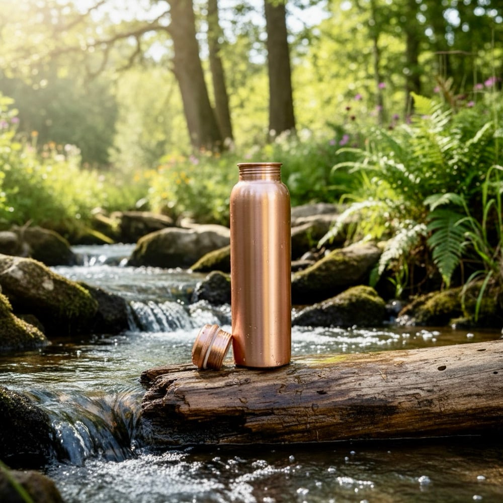 Image of Copper Water Bottle #3