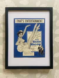 Image 1 of That's Entertainment from The Band Wagon, framed 1953 vintage sheet music