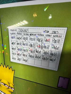 Image of Bart Simpson holo-artprint