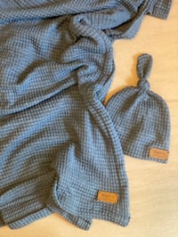 Denim swaddle set 