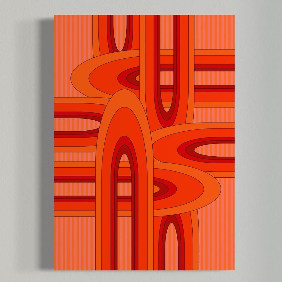 Image of 'Soul Perception' on Pink 250gsm Matt Art Print