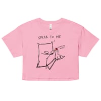 Image 2 of Women’s crop top speak to me 