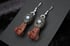Dead good beetroot stained rabbit bone and moonstone earrings Image 4