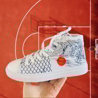 Image 1 of "Netty, Thready, & Shreddy" Women's High Top Shoes