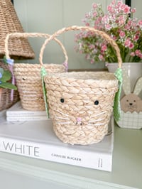 Image 1 of SALE! Gingham Bunny Baskets ( 2 options )