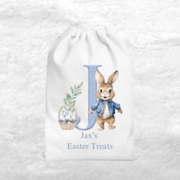 Image 2 of Bunny Inital Easter Treat Bag 