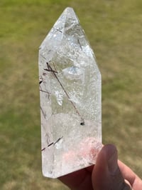 Image 4 of Red Rutile & Clear Quartz Tower #2360