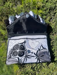 Image 2 of Black and White Crossbody