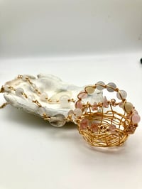 Image 2 of Longevity Love Love Nesting Healing and Grounding  - Mini Basket Charm lanyard  Detachable bracelet