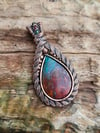 Sonora Sunset with tourmaline beads in antiqued copper