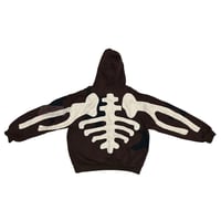 Image 3 of (XL)  Nike Hoodie Skeleton Series Brown “Jaaegger” 559