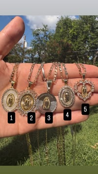 Virgin Mary necklace