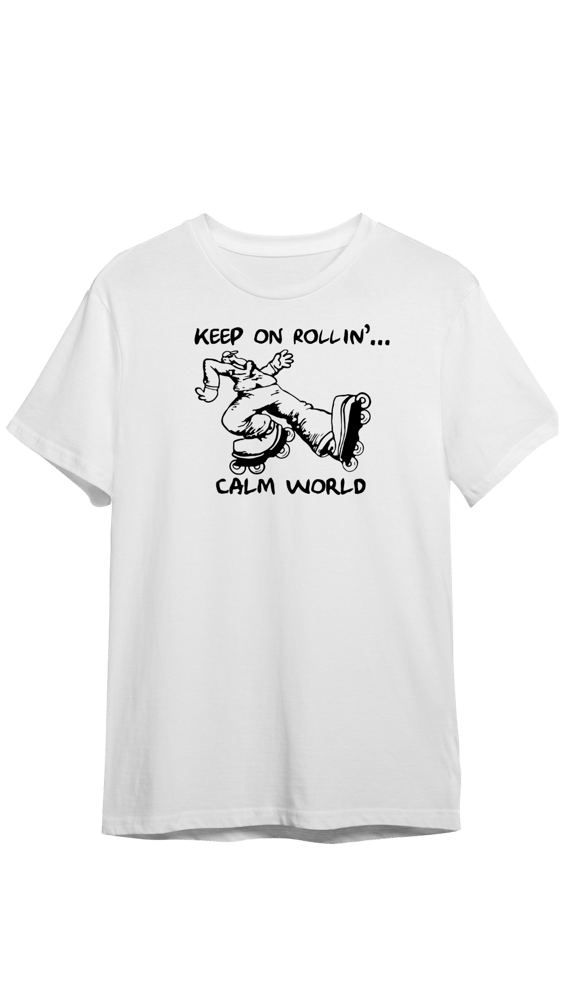 Image of Keep On Rollin’ Tee - White