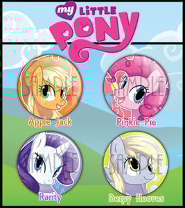 Image of PONY BUTTON BADGES 2 - bdg025pk