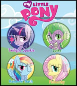 Image of PONY BUTTON BADGES 1 