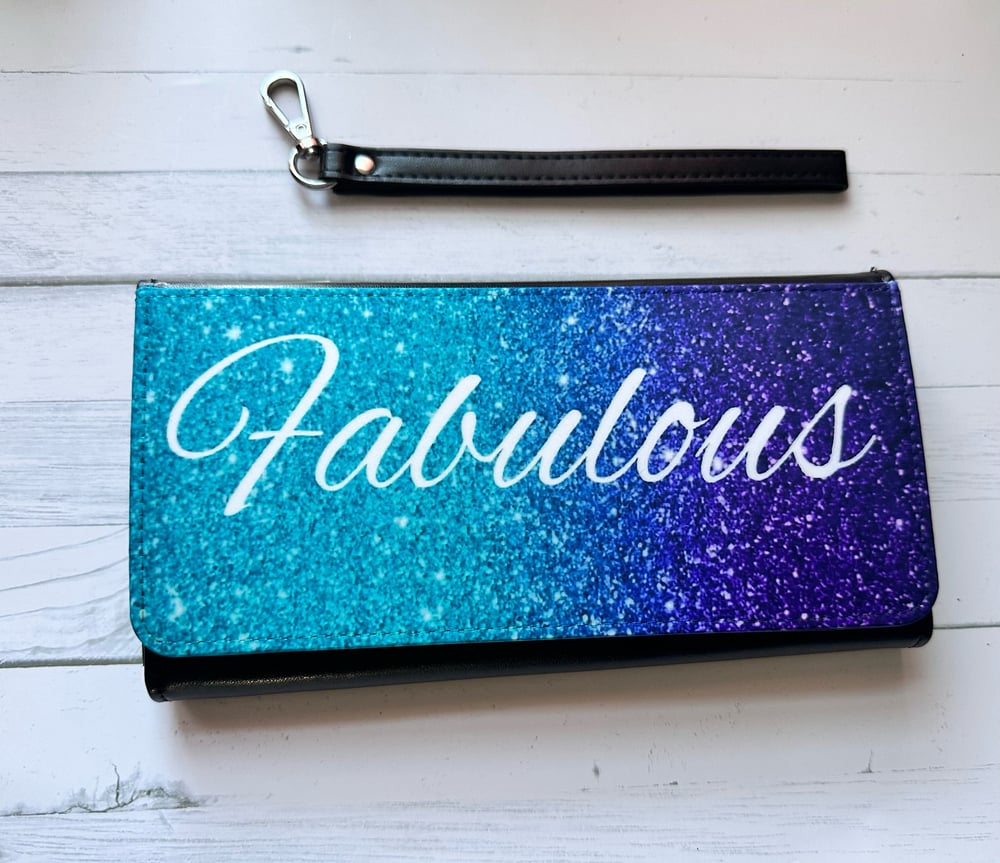 Image of Custom Wristlet wallets.