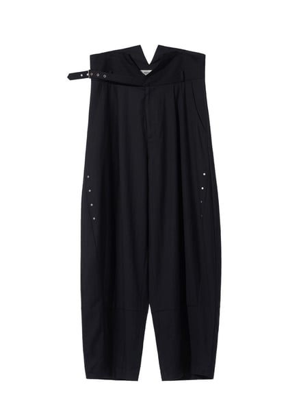 Image of EQUALNEAR - Groundline Wide Pants (Black)