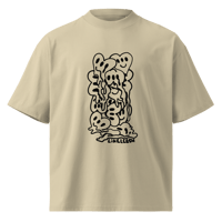 Image 3 of Melting - Unisex organic oversized high neck t-shirt