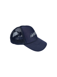 Image 2 of Barbed Wire Foam Trucker Hat (Navy)