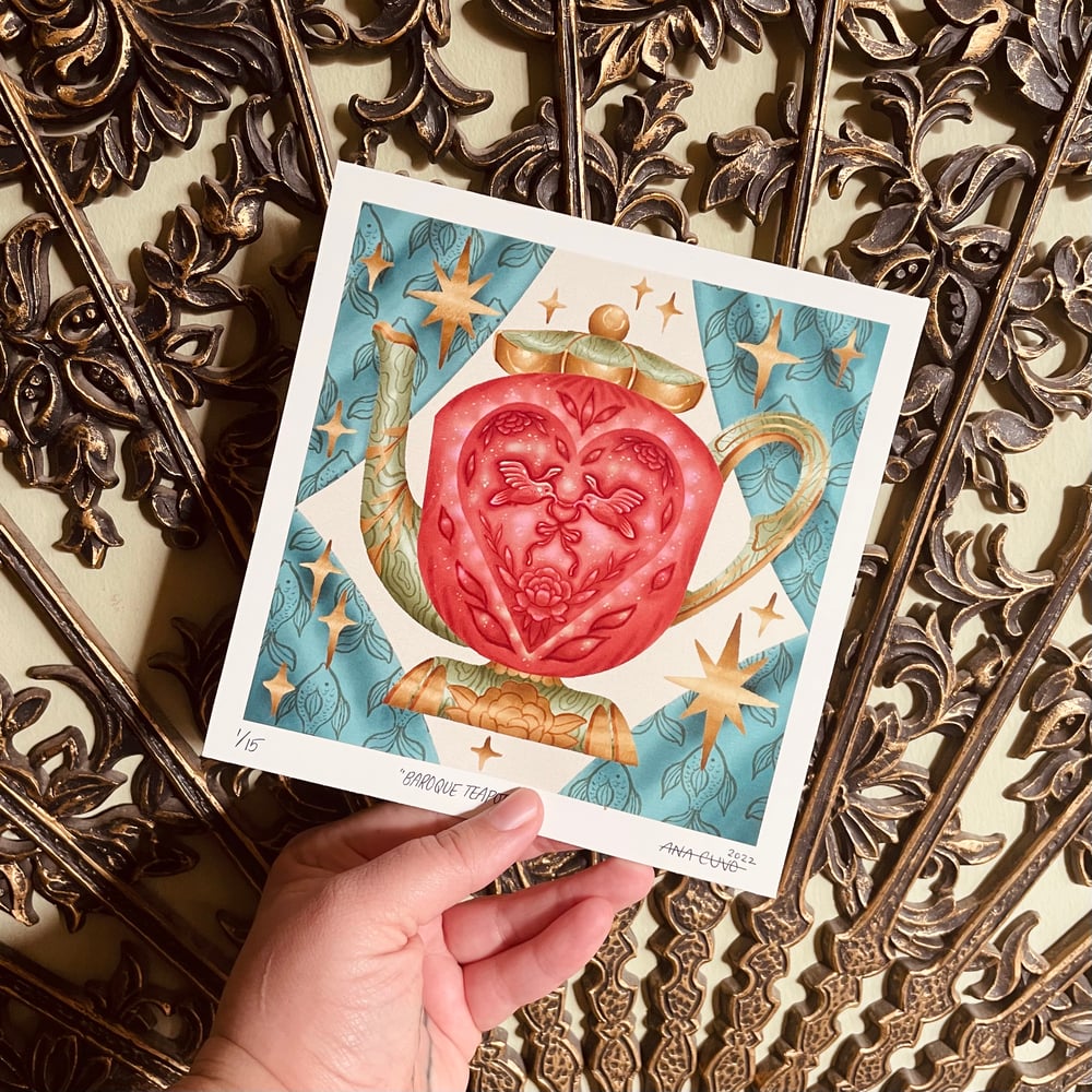 Image of Baroque Teapot Print