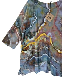 Image 3 of L Cotton Forager Top in Bold Geode Ice Dye