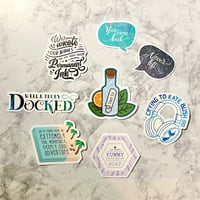 Pirate Co-captains Matte Vinyl Stickers