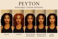 Image 2 of PEYTON| 12”  Pre-Plucked Curly Lace Front Wig Sweetheart Hairline -Effortless Glam 