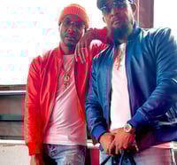 Image 3 of Blue Leather Jacket & Airport Bag