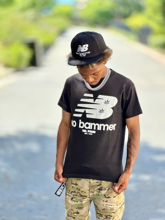 Image of NB "No Bammer" Tee (Blk/Wht Logo)