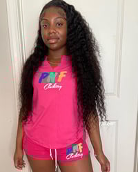 Pink Shirt And Shorts Set 